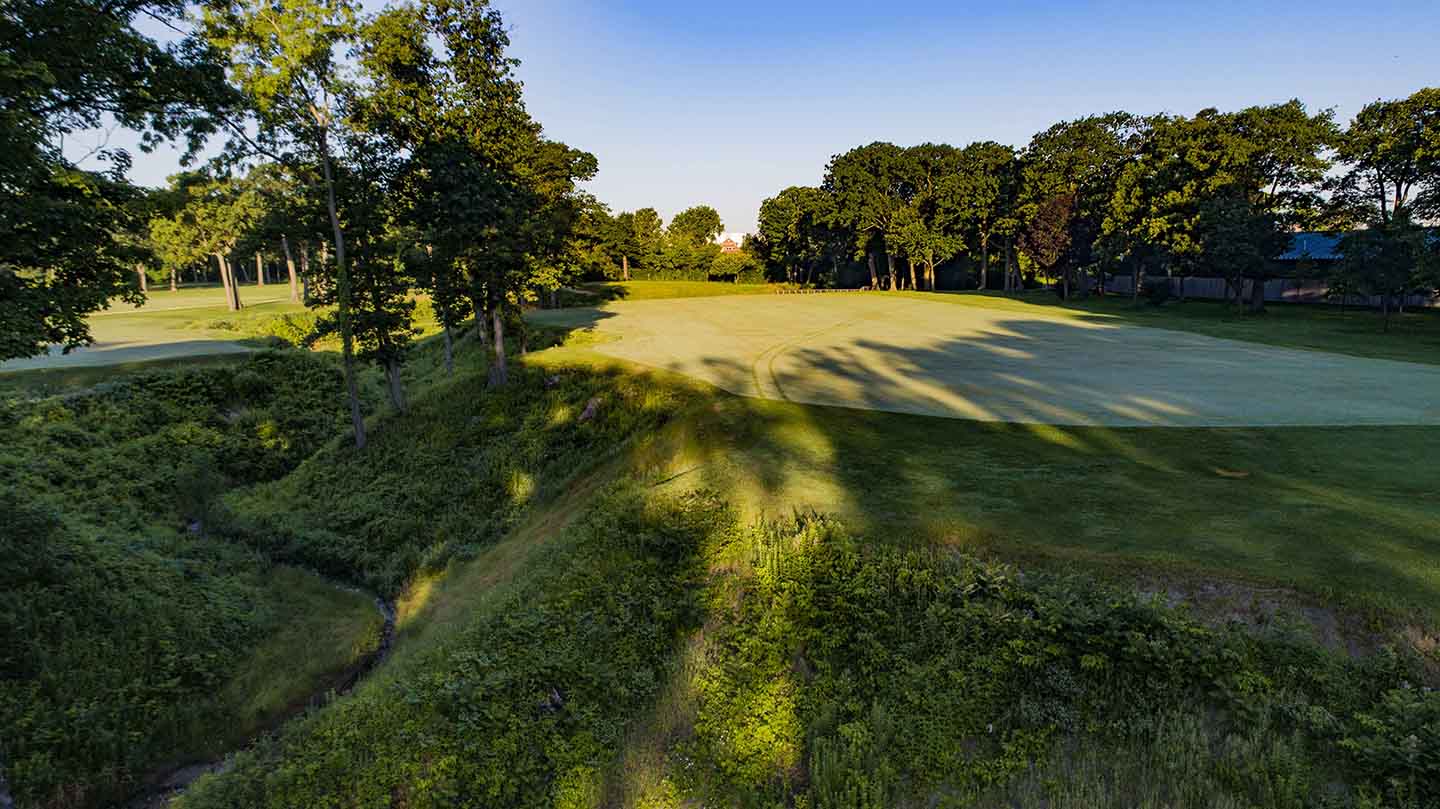 The 13th front of the fairway at Shoreacres