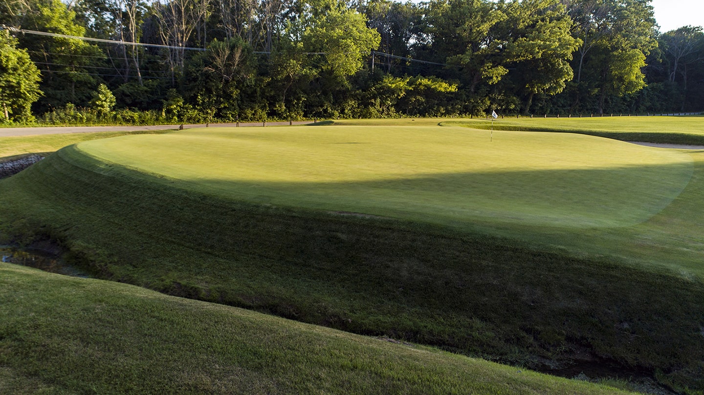 Left of the 2nd green at Shoreacres